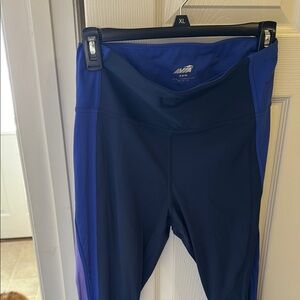 Blue Swim Tights with Stretchy Fabric and Elastic Waistband